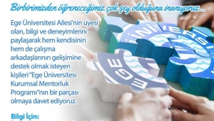 “Ege Üniversitesi Ustalarını Arıyor”