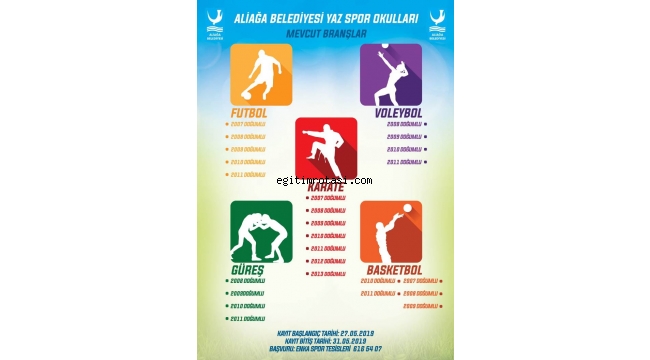 Aliağalı Gençler Spor Yaparak Eğlenecek