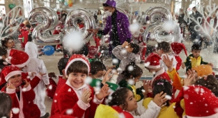 Konaklı çocukların yılbaşı coşkusu