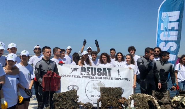 DEÜ KÖRFEZ'İ TEMİZLİYOR ATIKLARI DÖNÜŞTÜRÜYOR!