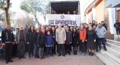 EÜ’de Toplanan Ayni Yardımların İlk Etabı Deprem Bölgesine Gönderildi