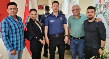 Sürücü kurs temsilcileri Trafik Haftası nedeniyle Müdür Kaçanoğlu’nu ziyaret etti