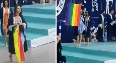 Uşak Üniversitesi mezuniyet töreninde skandal!