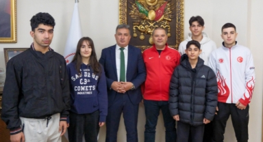GENÇLİK VE SPOR İL MÜDÜRÜ ESKİCİ, BAŞARILI SPOR KULÜBÜNÜ KABUL ETTİ