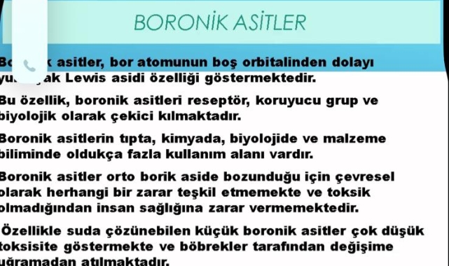 Türkiye’nin Bor Hazinesi Sağlık İçin İşleniyor