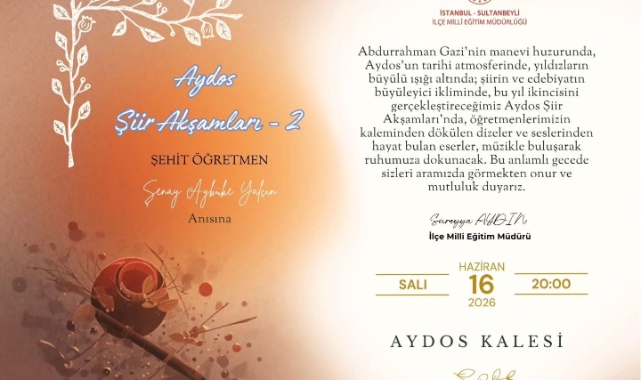 Aydos Şiir Akşamları’nda Öğretmen Kalemlerinden Duygu Yüklü Anlar