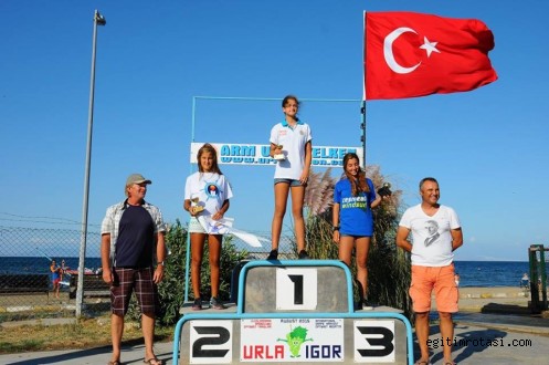 Türkiye Rüzgar Sörfü Şampiyonası Birincilik Kürsüsünde