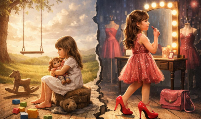 BOYALI BEBEKLER VE KAYBOLAN ÇOCUKLUK: YETİŞKİN ESTETİĞİNİN ÇOCUK PSİKOLOJİSİNE ETKİLERİ