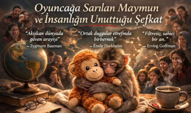 Oyuncağa Sarılan Maymun ve İnsanlığın Unuttuğu Şefkat